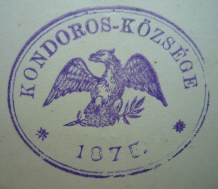 Kondoros első pecsétjének lenyomata 03